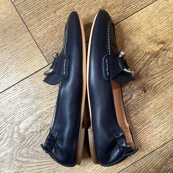 AGL Sheryl Moc Moccasin in Navy Blue Leather Loafers Size 37/7 - Picture 9 of 11